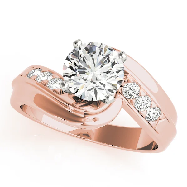 Bypass Single Row Engagement Ring - Image 5