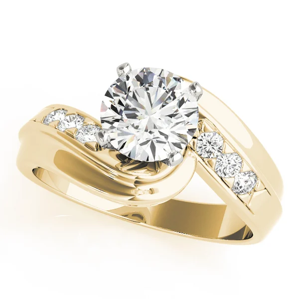 Bypass Single Row Engagement Ring - Image 3