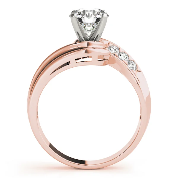 Bypass Single Row Engagement Ring - Image 6
