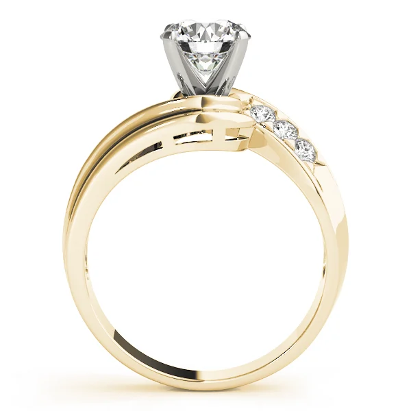 Bypass Single Row Engagement Ring - Image 4