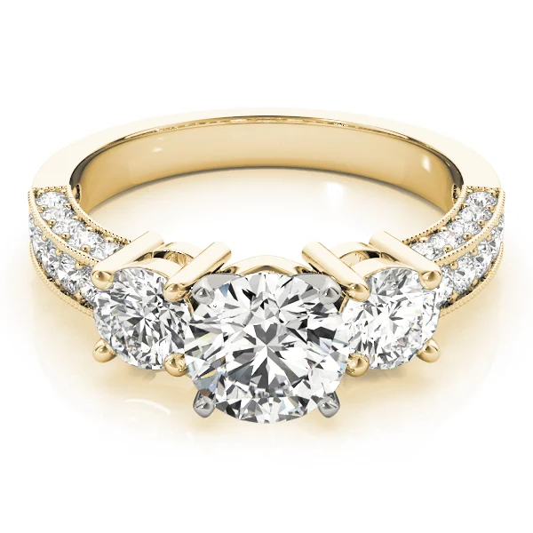 3-Stone Prong Set Engagement Ring - Image 7
