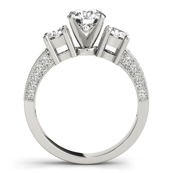 3-Stone Prong Set Engagement Ring - Image 2