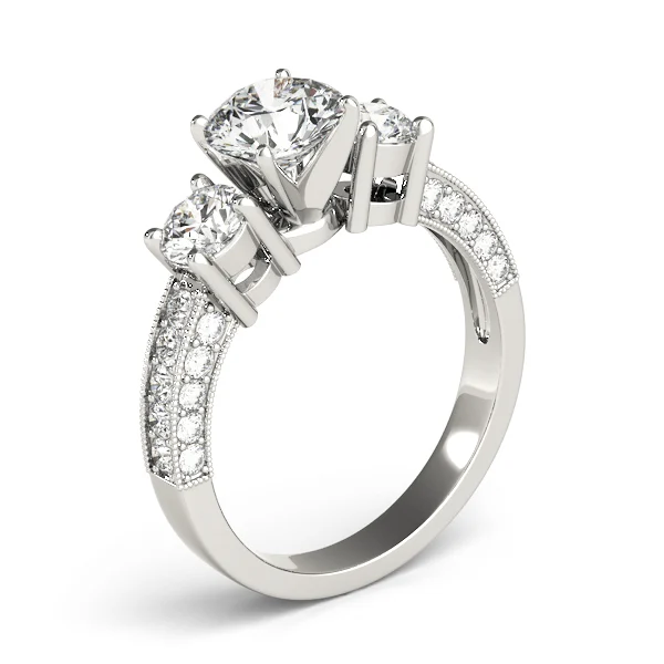 3-Stone Prong Set Engagement Ring - Image 4