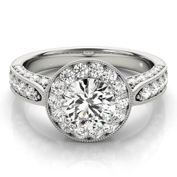 ENGAGEMENT RINGS HALO ROUND - Image 3