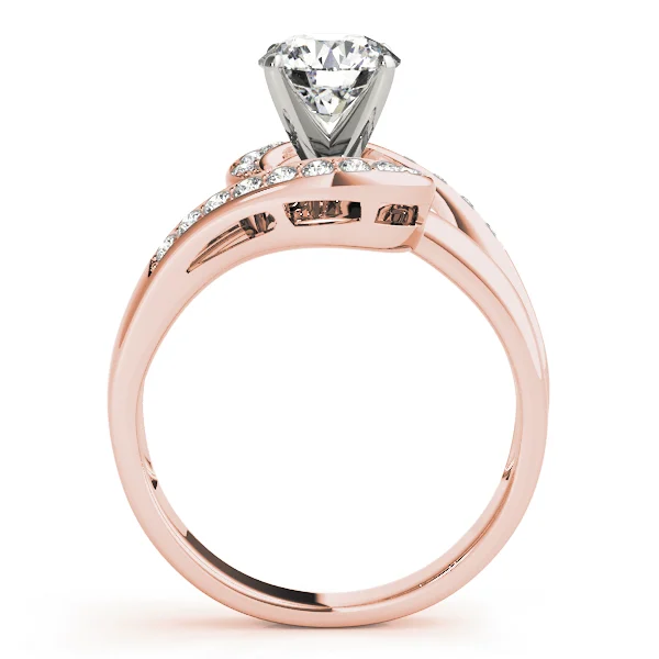 Bypass Swirl Prong In Channel Engagement Ring - Image 10