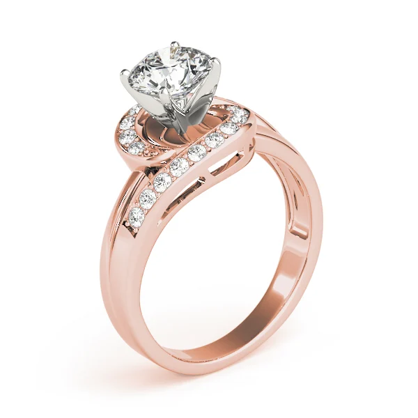 Bypass Swirl Prong In Channel Engagement Ring - Image 12