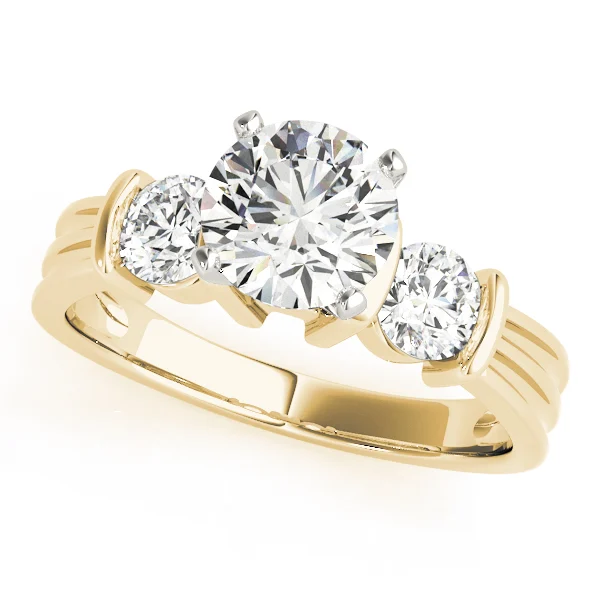 3-Stone Round Engagement Rings - Image 5