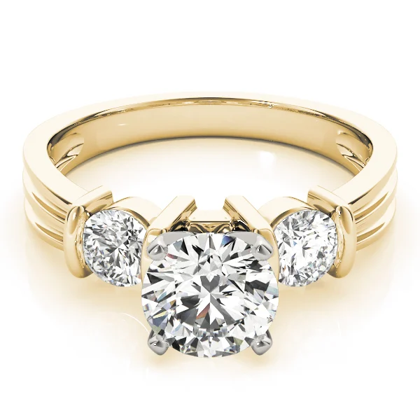 3-Stone Round Engagement Rings - Image 7
