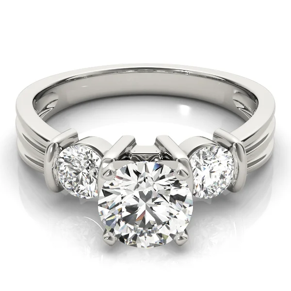 3-Stone Round Engagement Rings - Image 3