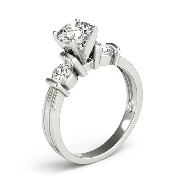 3-Stone Round Engagement Rings - Image 4