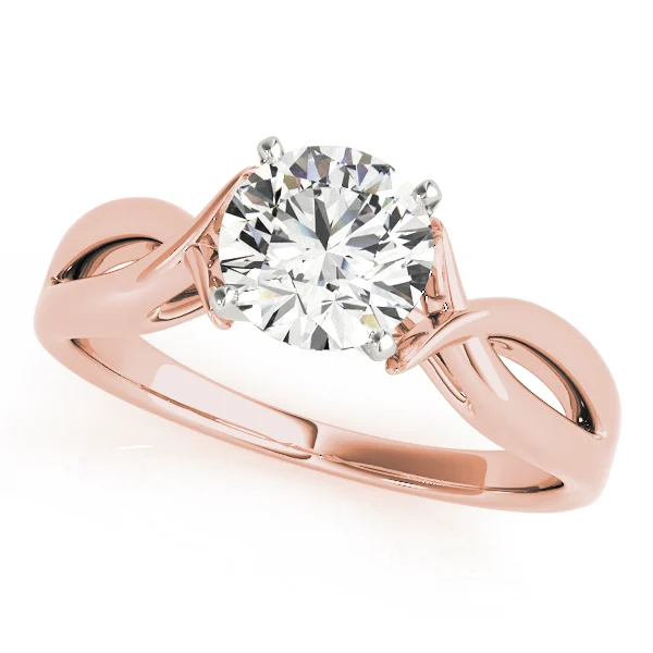 Twisted Shank Solitaire Engagement Ring - Image 9
