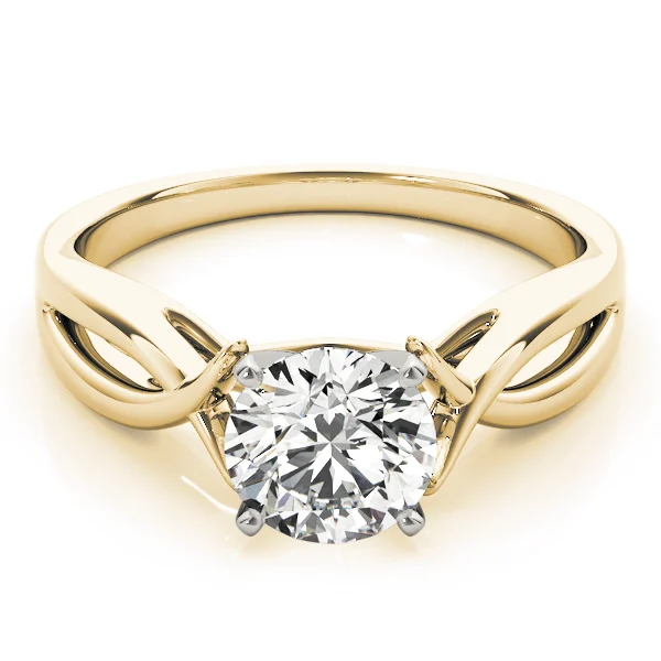 Twisted Shank Solitaire Engagement Ring - Image 7