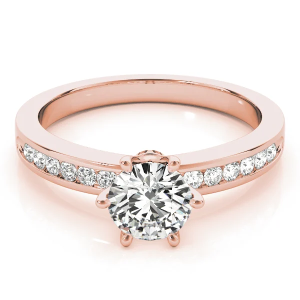 Channel Set Single Row Engagement Ring - Image 11