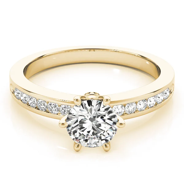 Channel Set Single Row Engagement Ring - Image 7