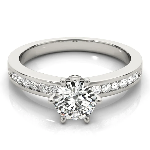 Channel Set Single Row Engagement Ring - Image 3