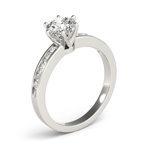 Channel Set Single Row Engagement Ring - Image 4