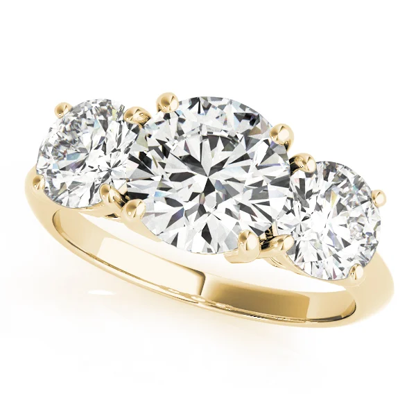 3-Stone Prong Set Engagement Ring - Image 5