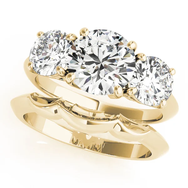 3-Stone Prong Set Engagement Ring - Image 7