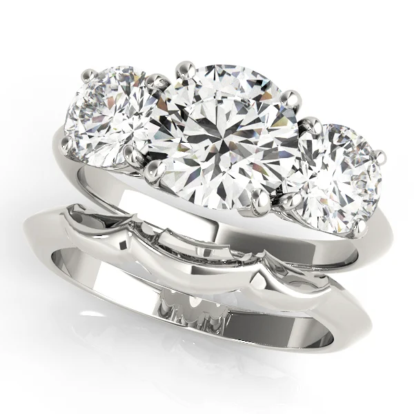 3-Stone Prong Set Engagement Ring - Image 3
