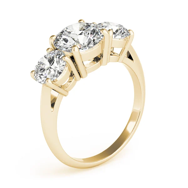 3-Stone Prong Set Engagement Ring - Image 8