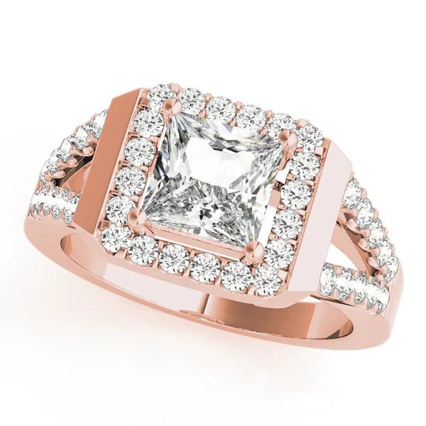 ENGAGEMENT RINGS HALO SQUARE & CUS - Image 9