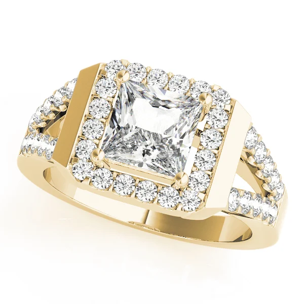 ENGAGEMENT RINGS HALO SQUARE & CUS - Image 5