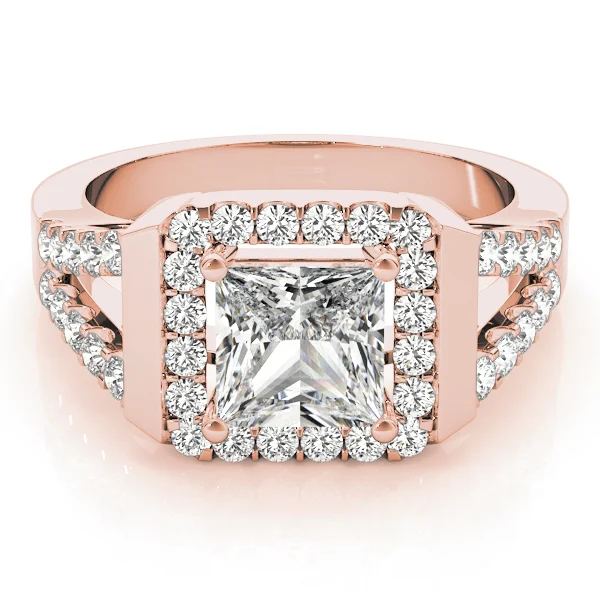 ENGAGEMENT RINGS HALO SQUARE & CUS - Image 11