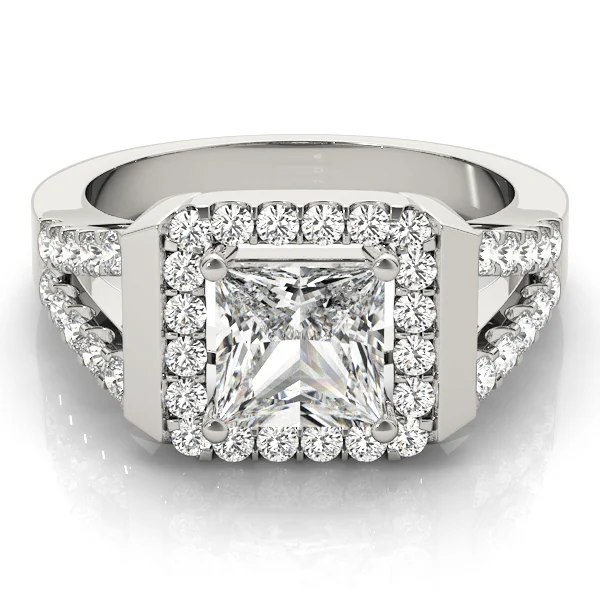 ENGAGEMENT RINGS HALO SQUARE & CUS - Image 3