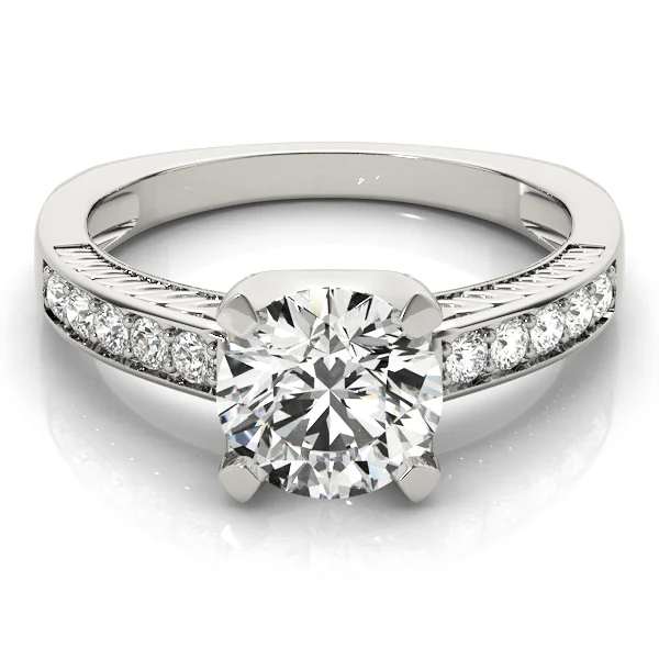 Channel Set Single Row Engagement Ring - Image 3