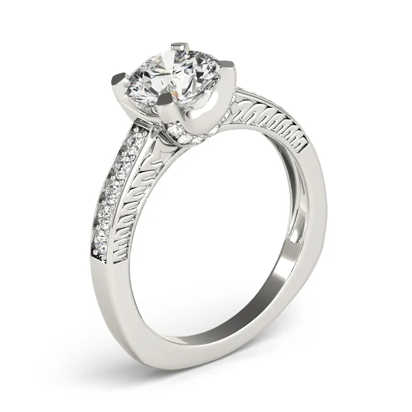 Channel Set Single Row Engagement Ring - Image 4