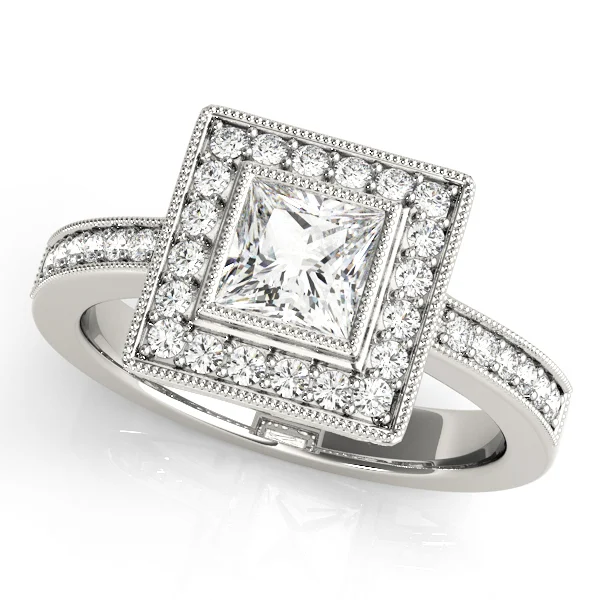ENGAGEMENT RINGS HALO SQUARE & CUS