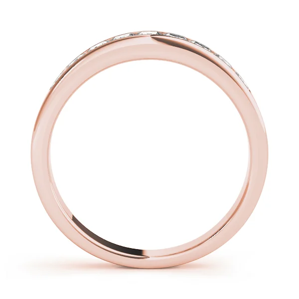 Channel Set Fancy Shape Wedding Rings - Image 6