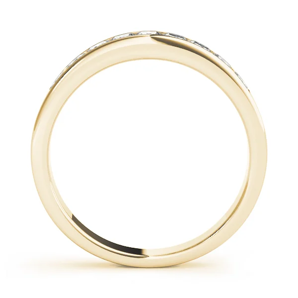 Channel Set Fancy Shape Wedding Rings - Image 4