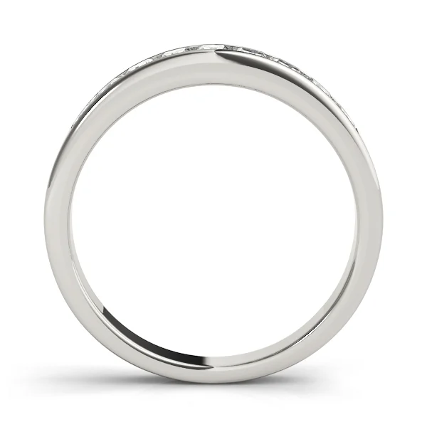 Channel Set Fancy Shape Wedding Rings - Image 2