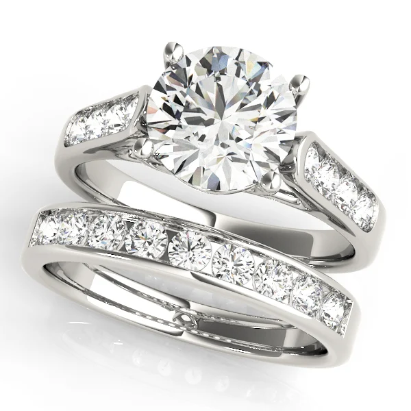 Channel Set Trellis Engagement Rings - Image 3