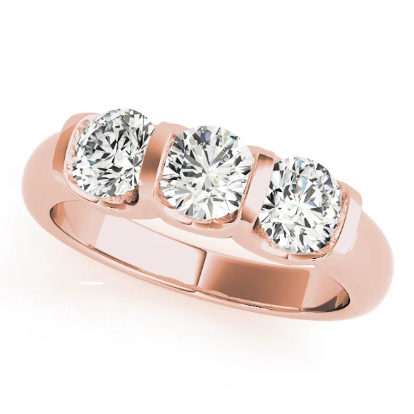 3-Stone U-Prong Engagement Ring - Image 9