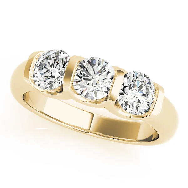 3-Stone U-Prong Engagement Ring - Image 5