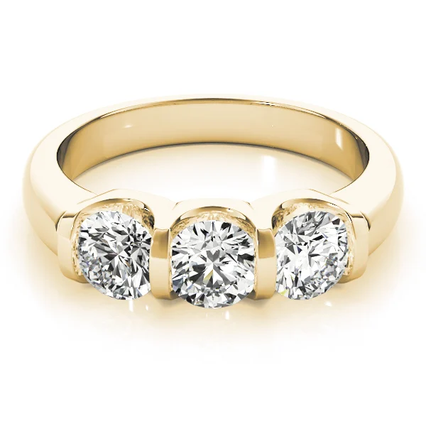 3-Stone U-Prong Engagement Ring - Image 7