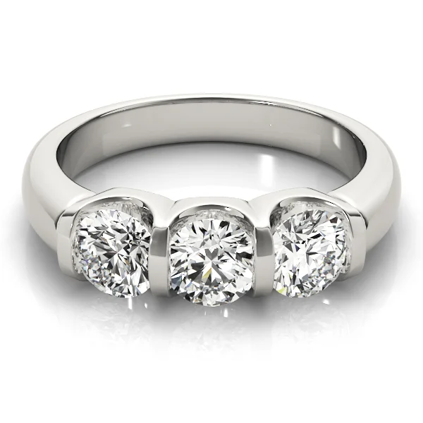 3-Stone U-Prong Engagement Ring - Image 3
