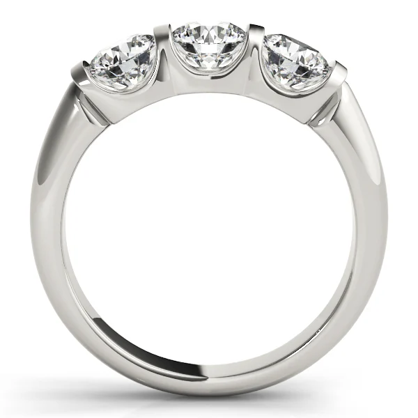 3-Stone U-Prong Engagement Ring - Image 2