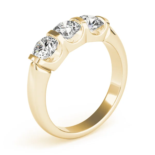 3-Stone U-Prong Engagement Ring - Image 8
