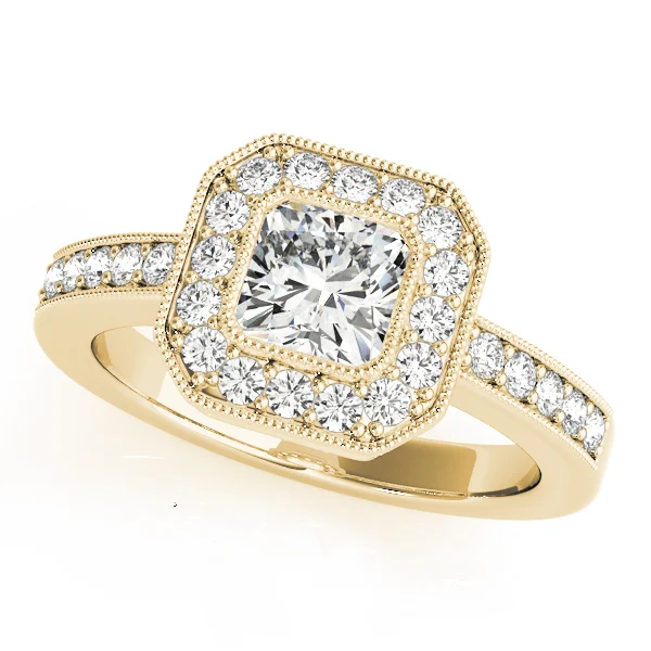 ENGAGEMENT RINGS HALO SQUARE & CUS - Image 4