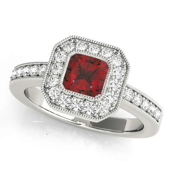 ENGAGEMENT RINGS HALO SQUARE & CUS - Image 10