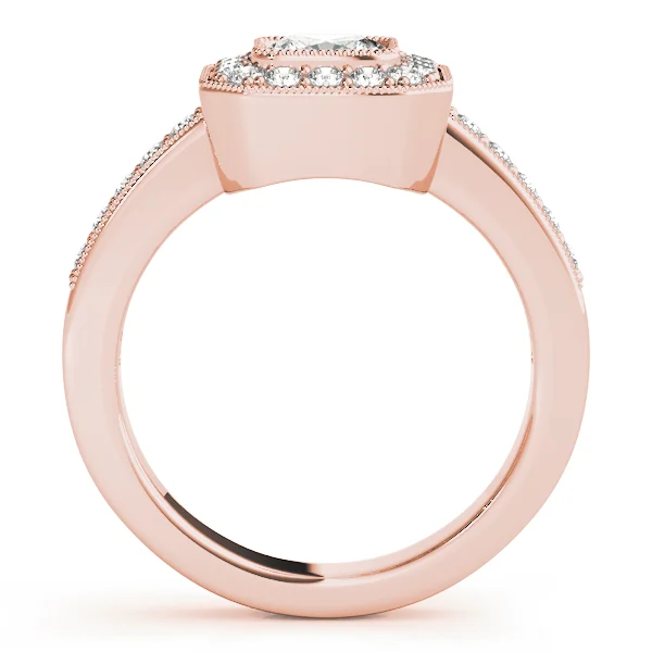 ENGAGEMENT RINGS HALO SQUARE & CUS - Image 8