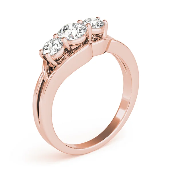 3-Stone Round Split Shank Engagement Ring - Image 12