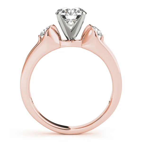 3-Stone Half Bezel Engagement Ring - Image 10