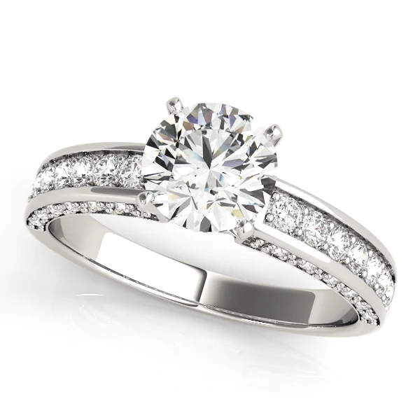 ENGAGEMENT RINGS SINGLE ROW PRONG