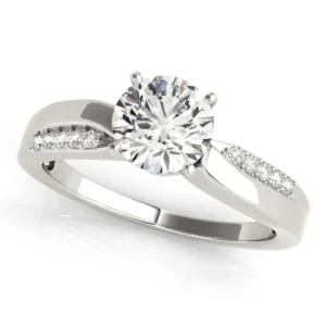 Bypass Prong Set Engagement Ring