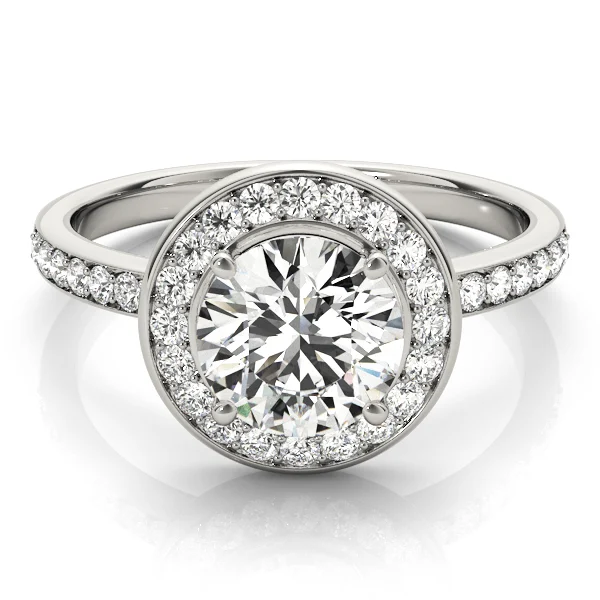 ENGAGEMENT RINGS HALO ROUND - Image 3