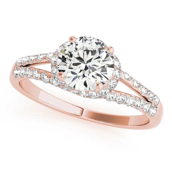 Multirow Split Shank Halo Engagement Rings - Image 9
